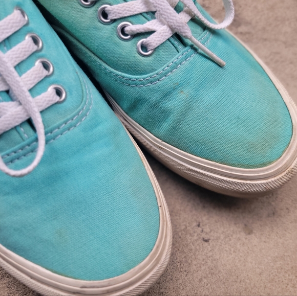 VANS Blue Green Ombre Low Top Sneakers - Picture 4 of 6
